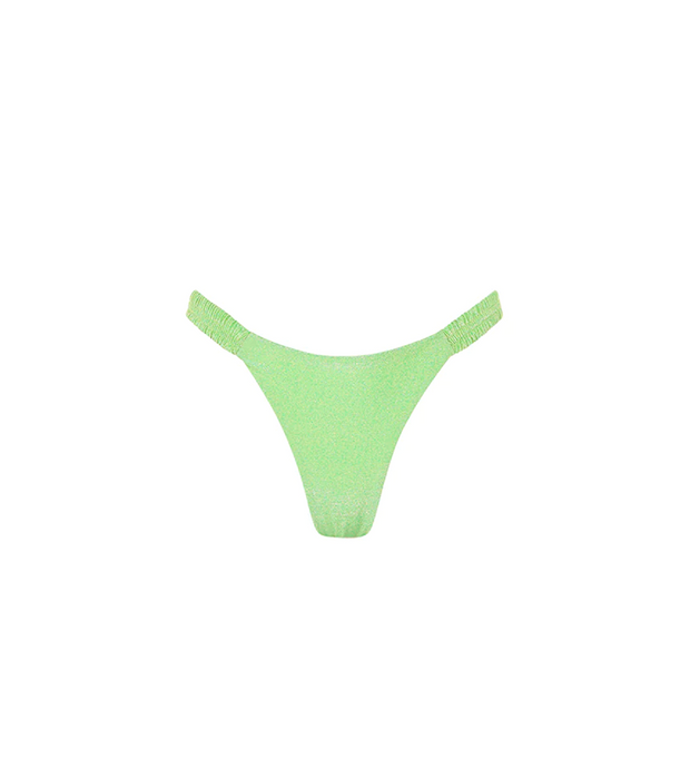 Vicky Light Green Shiny Bikini Bottom