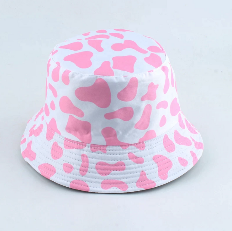 Reversible Cow Print Bucket Hat